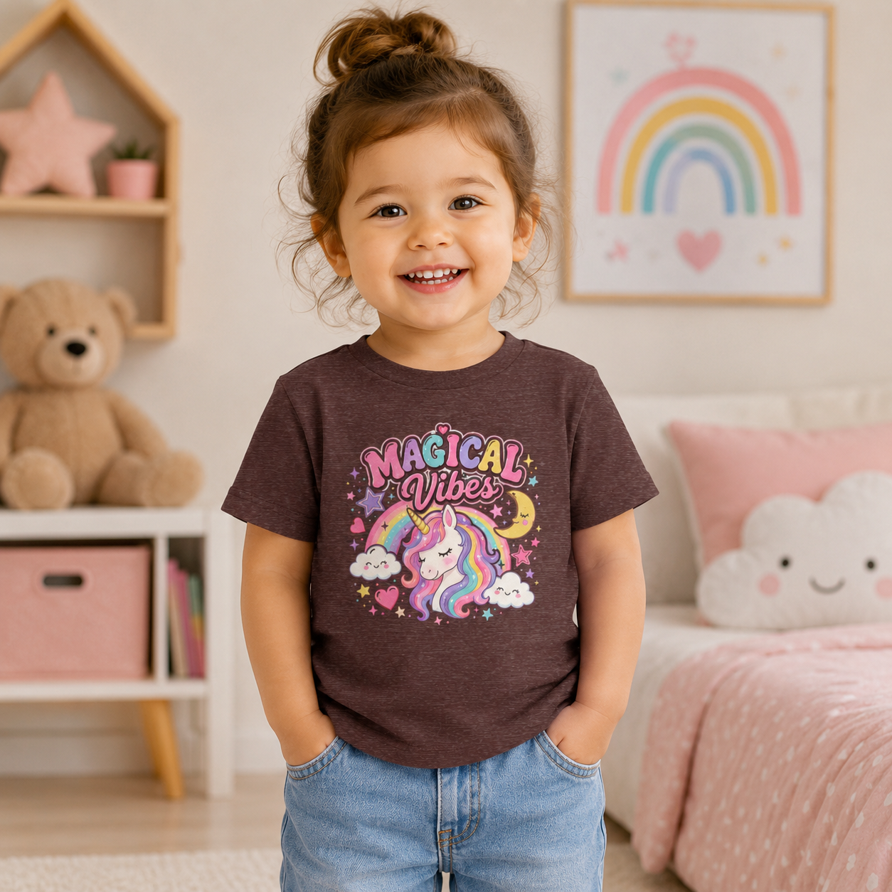 Magical Vibes Unicorn Toddler Tee