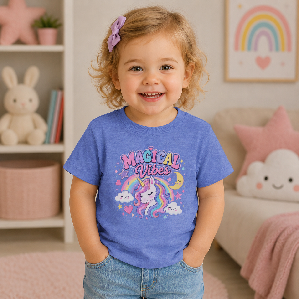 Magical Vibes Unicorn Toddler Tee