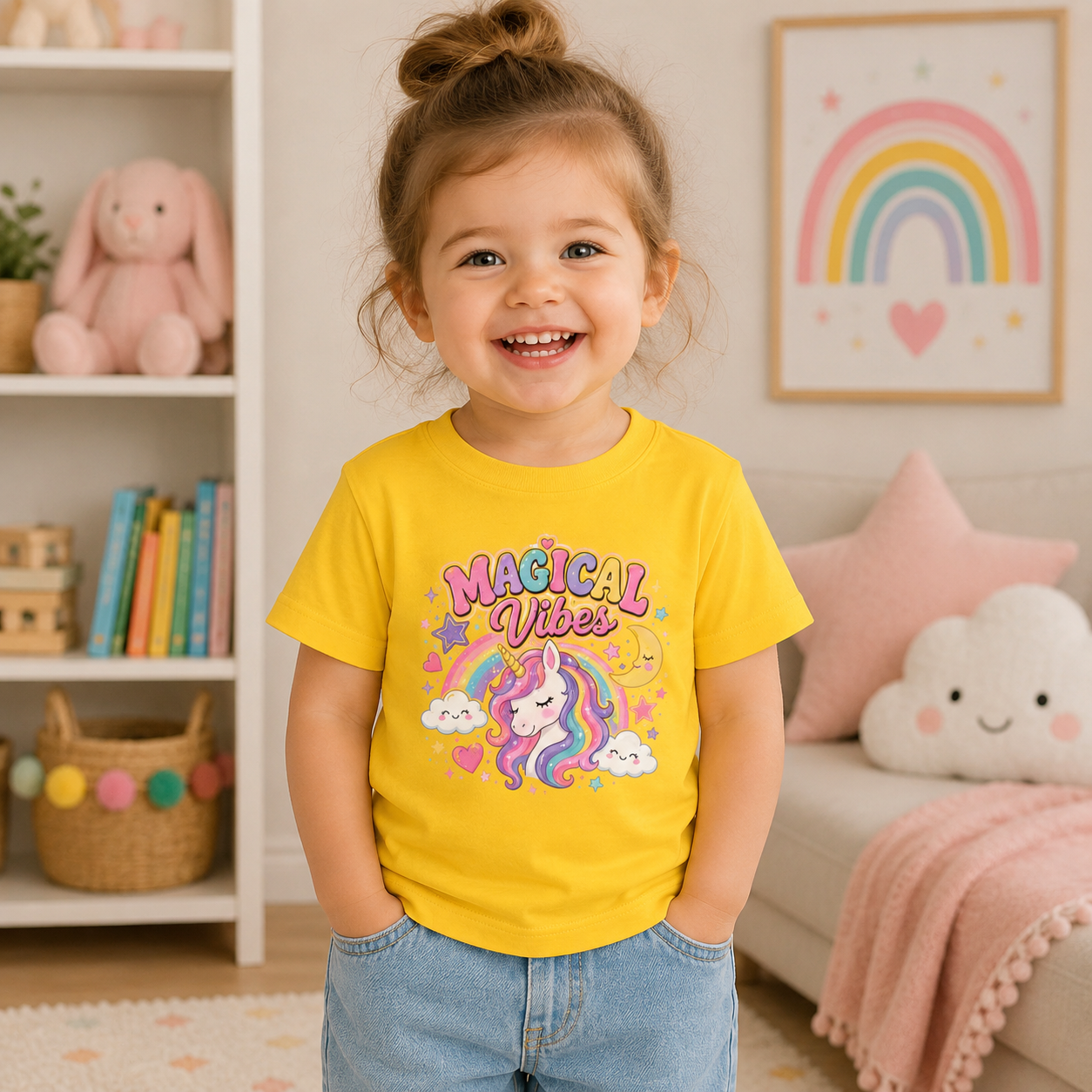Magical Vibes Unicorn Toddler Tee