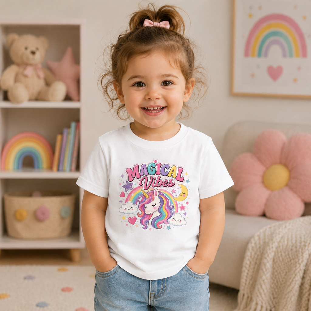 Magical Vibes Unicorn Toddler Tee