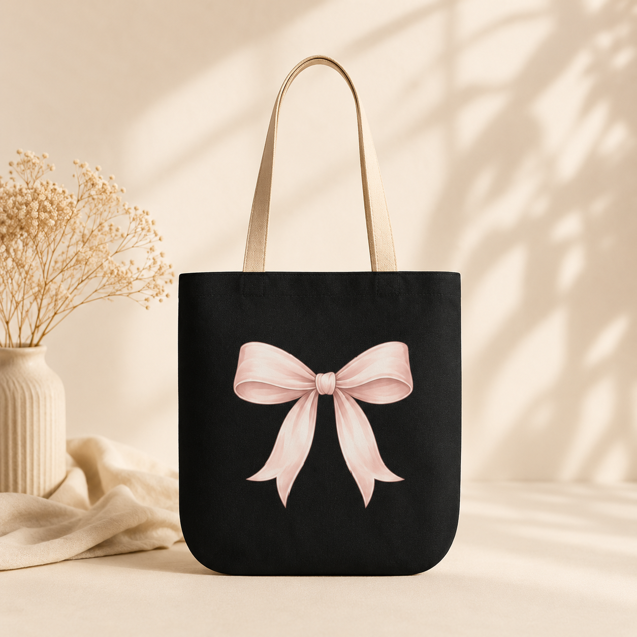Tote Bag — “In My Mom Era” Elegant Gold Script Canvas Tote