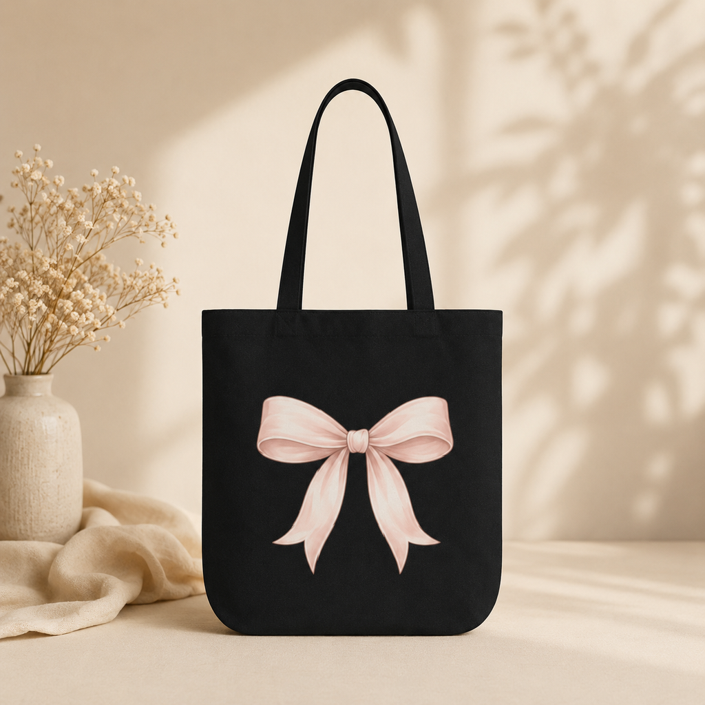 Tote Bag — “In My Mom Era” Elegant Gold Script Canvas Tote