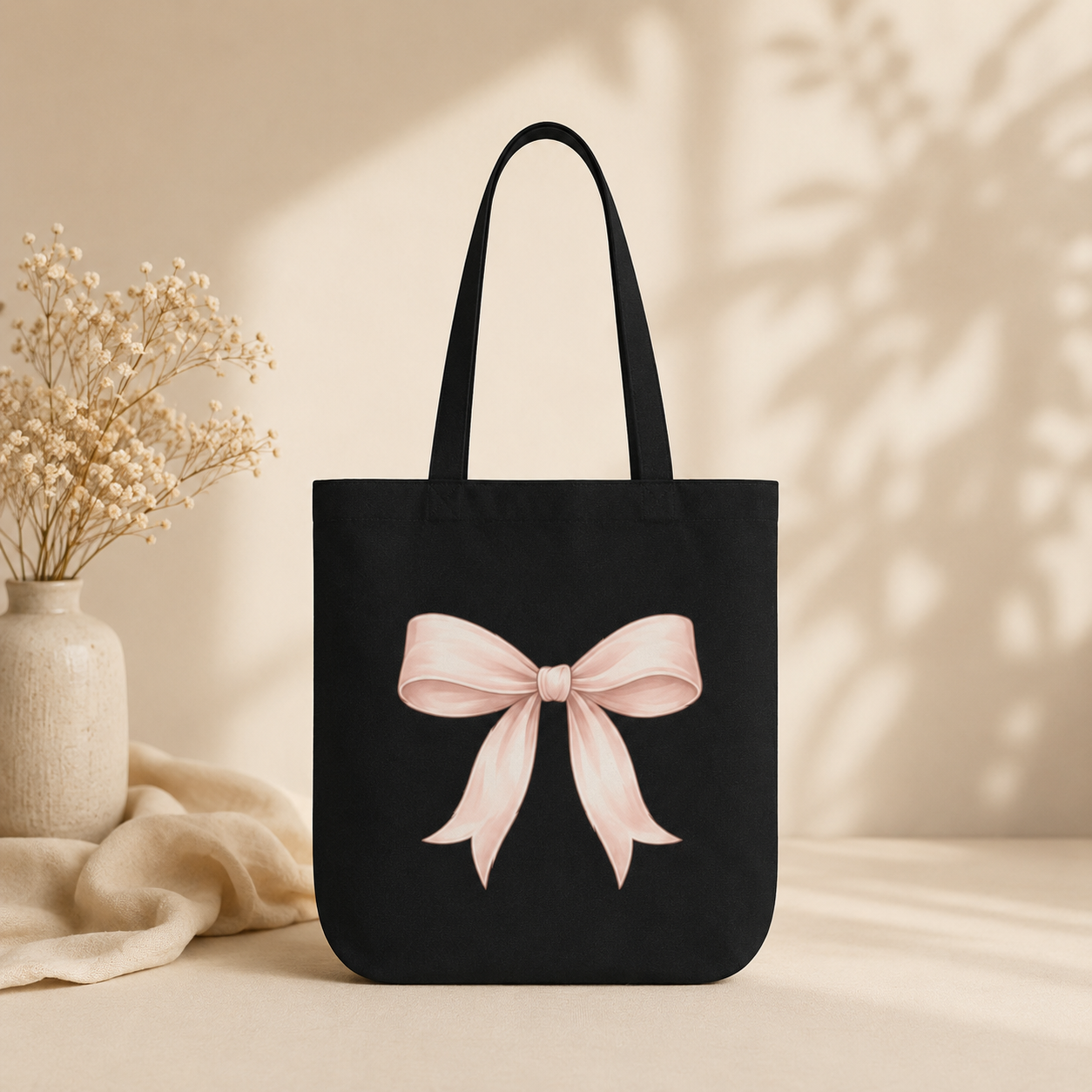 Tote Bag — “In My Mom Era” Elegant Gold Script Canvas Tote