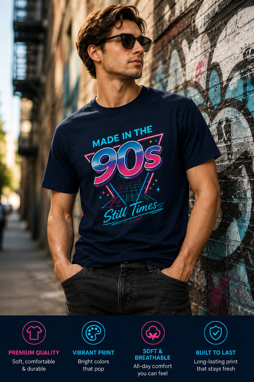 Made in the 90s T-Shirt — Retro 90s Nostalgia Tee