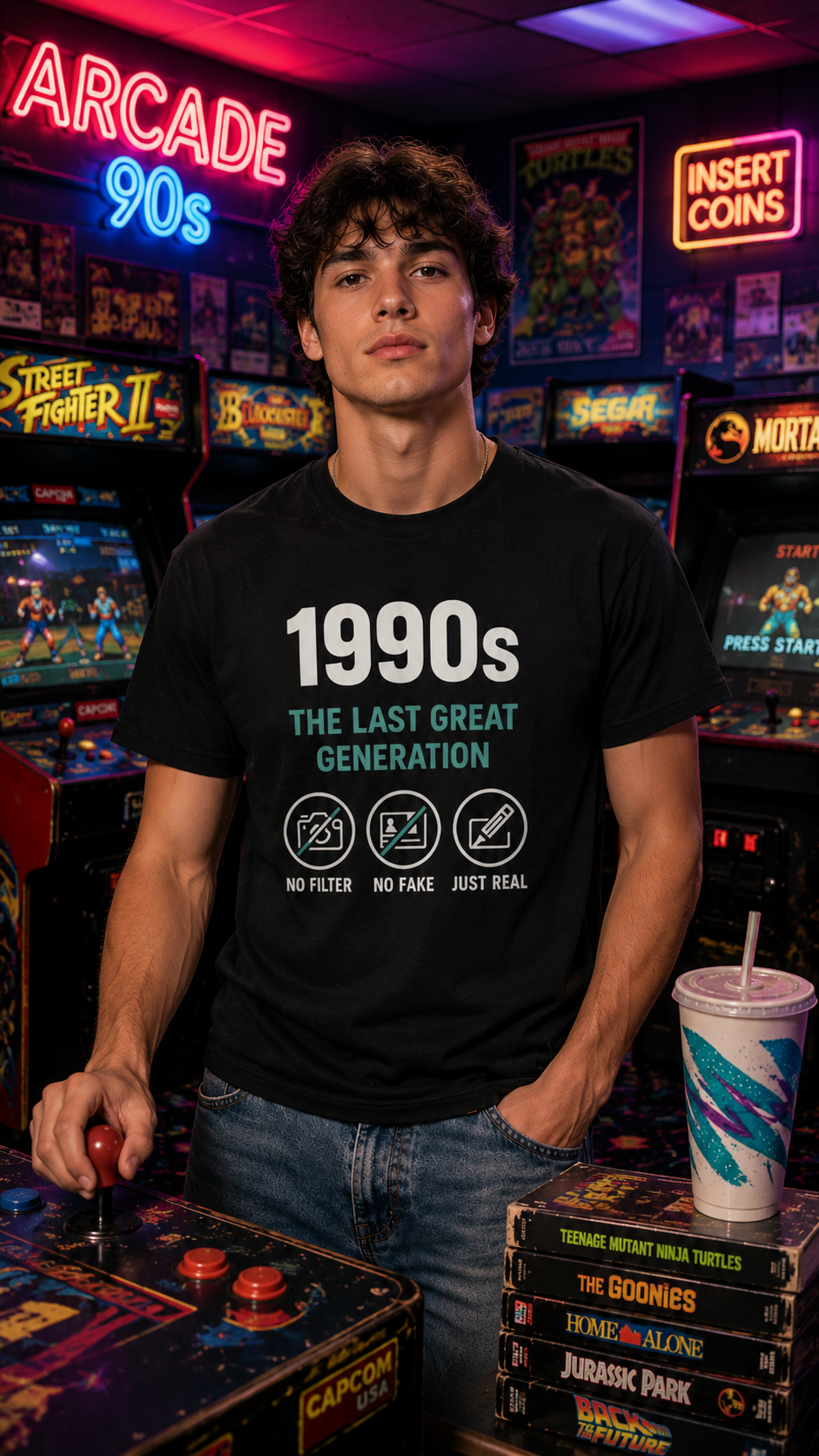 1990s T-Shirt — “The Last Great Generation” Retro Nostalgia Tee