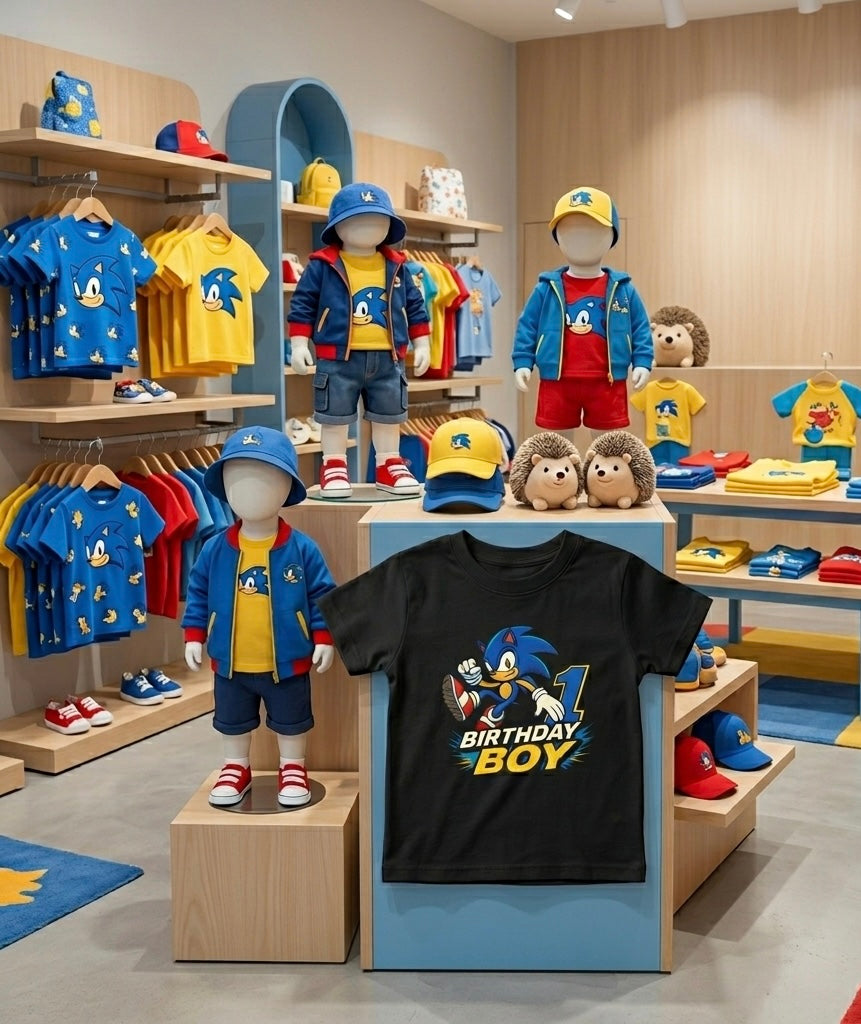 Sonic '1 Birthday Boy' Toddler Tee