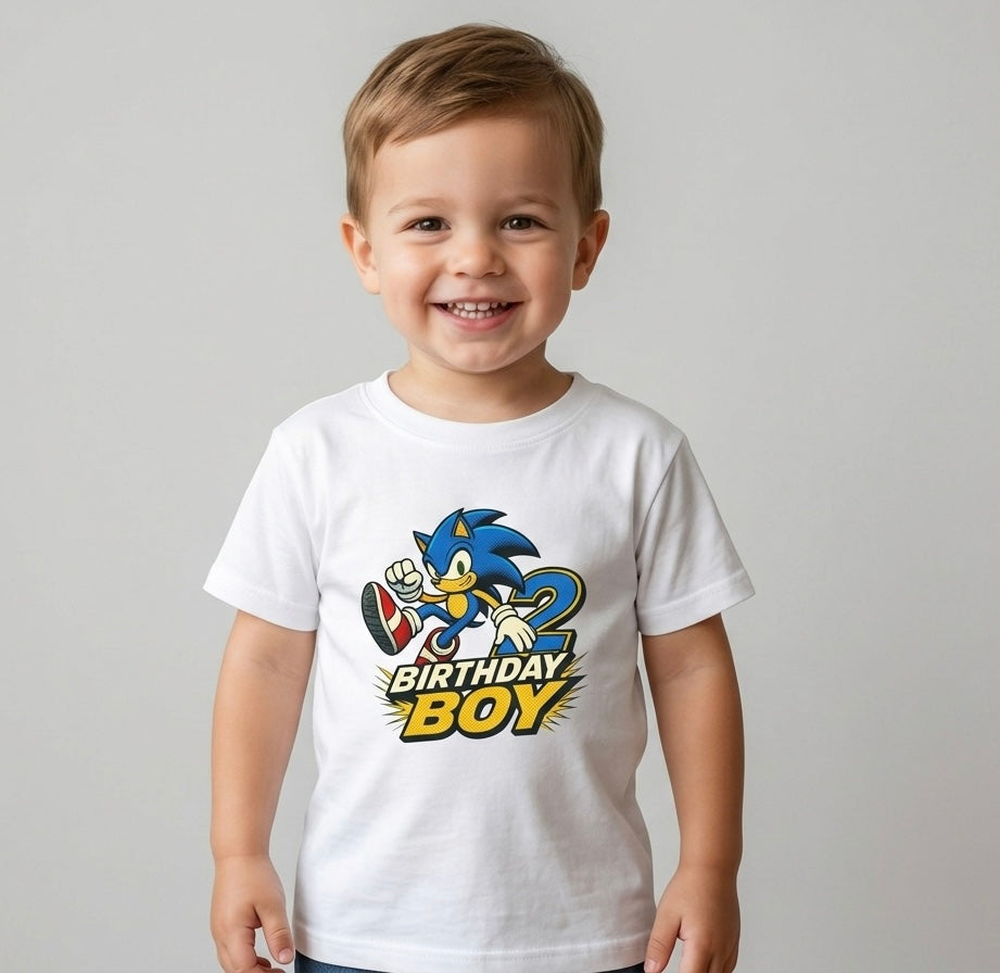 Sonic 2nd Birthday Boy Toddler Tee