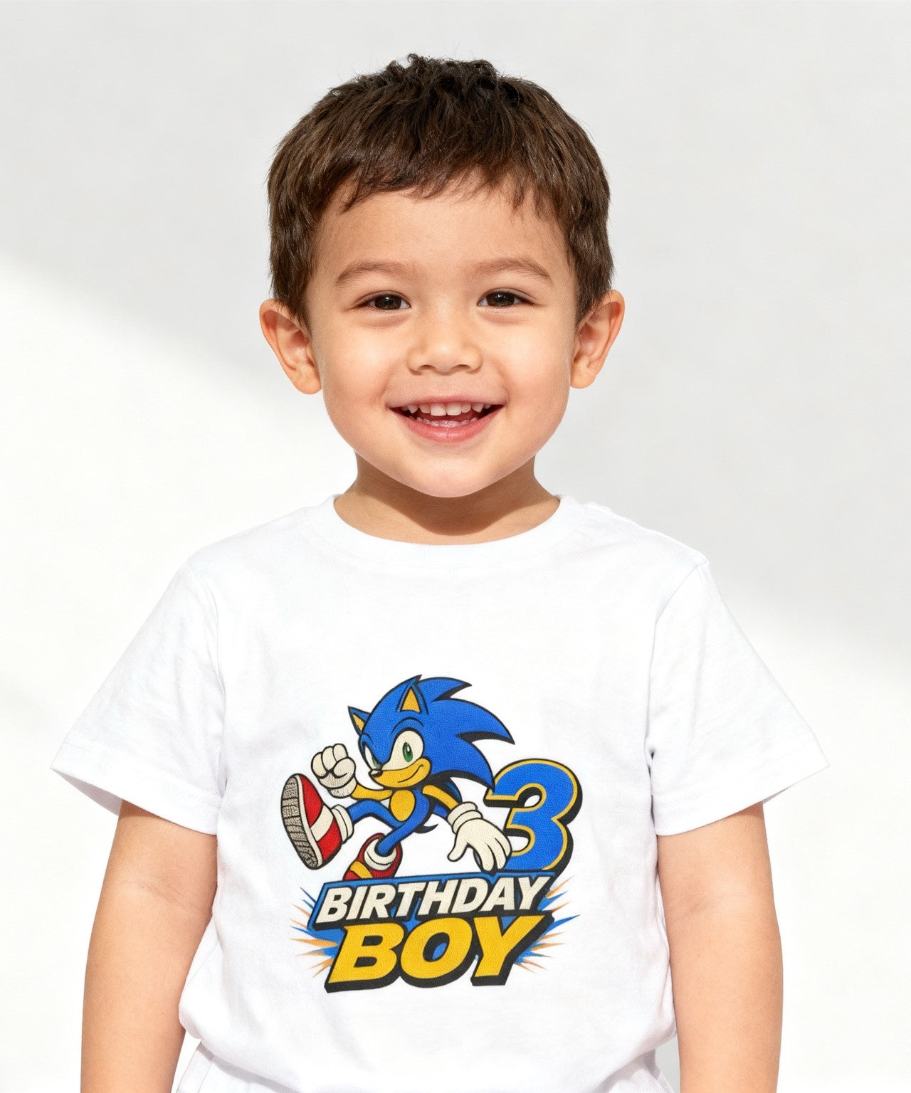 3rd Birthday Boy Toddler Tee – Sonic Style Birthday Shirt