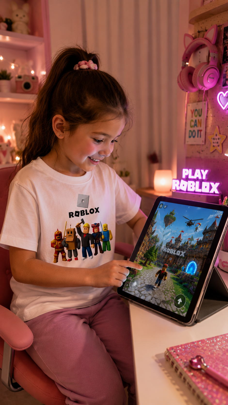 Roblox Kids Tee — Cute Block Character Game Shirt for Boys & Girls