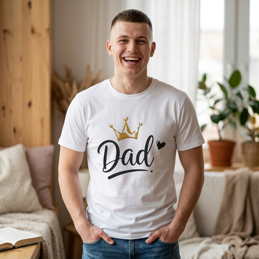 Dad Crown T‑Shirt — King Dad Father’s Day Tee