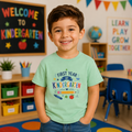 First Year of Kindergarten Youth Tee – Back-to-School Kids Shirt