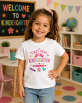 First Year of Kindergarten Toddler Tee — Cute Back-to-School Shirt