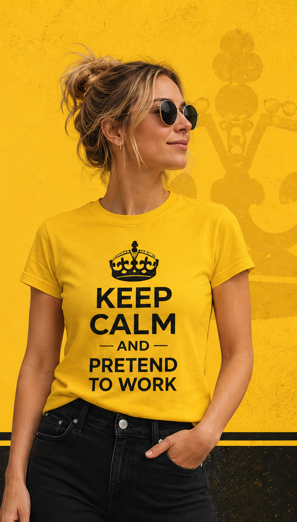 Keep Calm and Pretend to Work T-Shirt