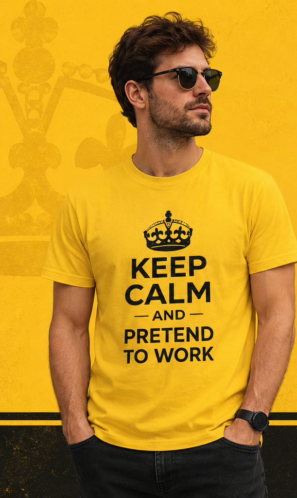 Keep Calm and Pretend to Work T-Shirt