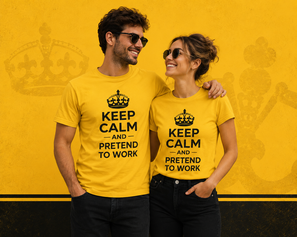 Keep Calm and Pretend to Work T-Shirt