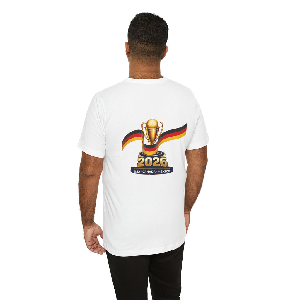 Germany 2026 Soccer Fan Tee — Cup Supporter Shirt with Trophy & Flag