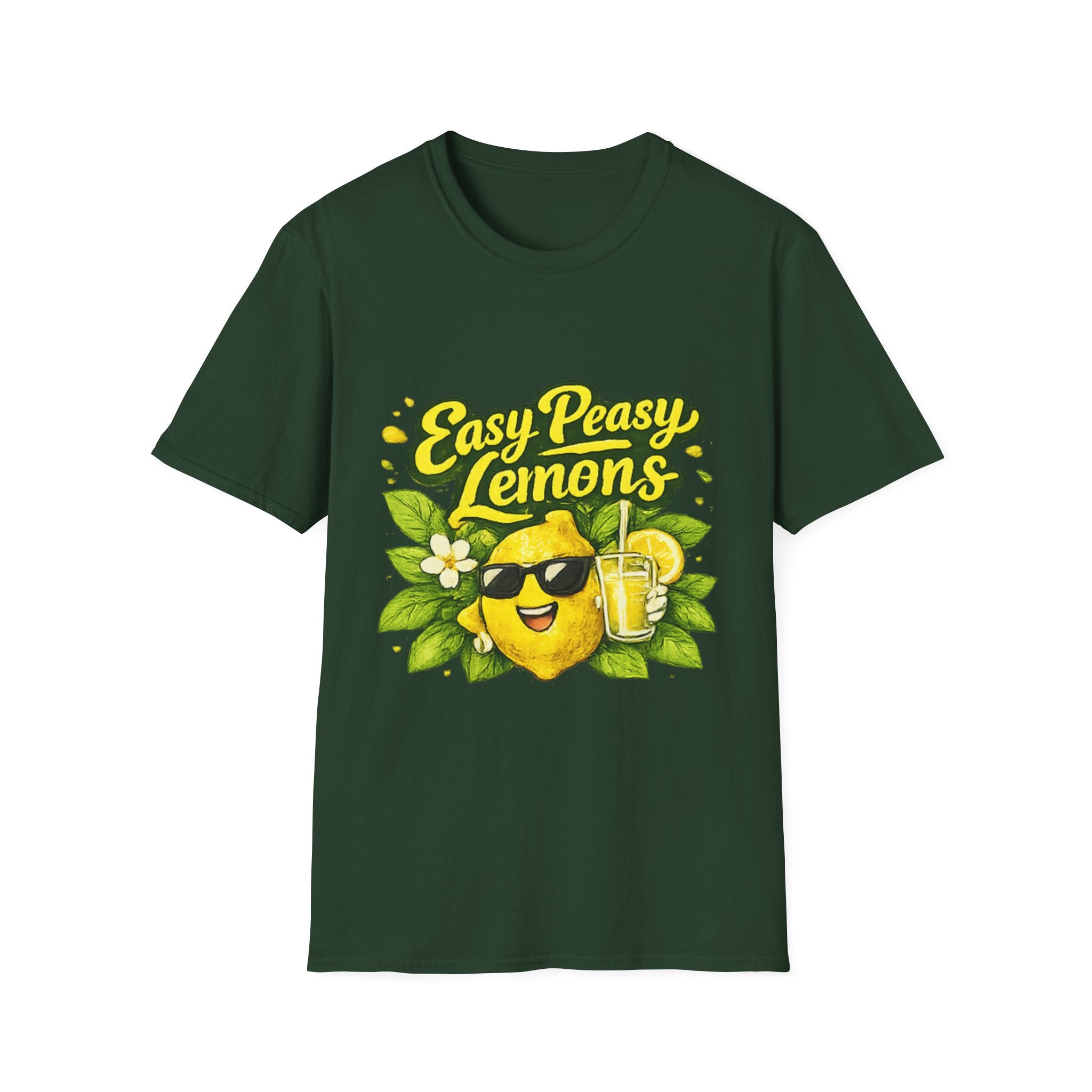 Easy Peasy Lemons uni sex  T-Shirt — Cute Lemon Graphic Tee for Summer & Gifts