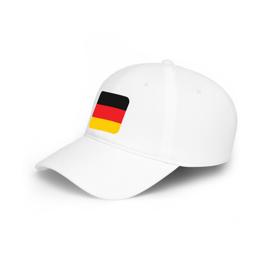 German Flag Baseball Cap — Low Profile Embroidered Deutschland Hat