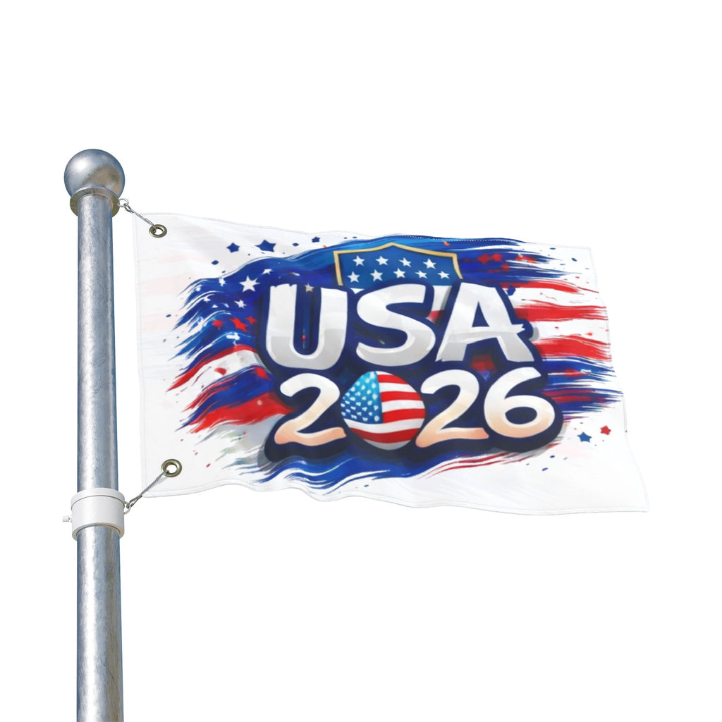 USA 2026 Double-Sided Patriotic Flag – American Stars & Stripes Celebration
