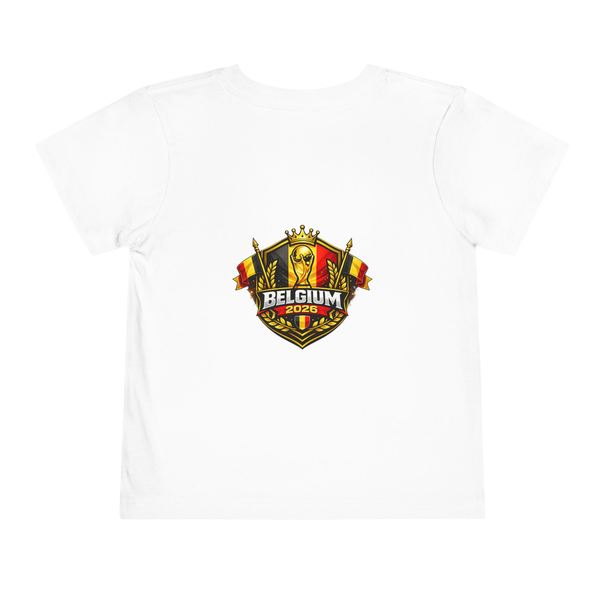 Belgium Flag Toddler Tee — Kids National Soccer Cup Shirt