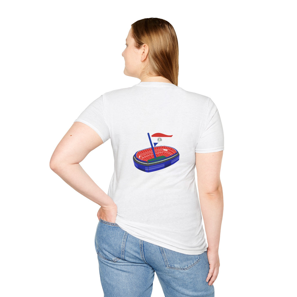 Paraguay Map & Stadium T-Shirt — Paraguayan Flag Soccer Fan Tee