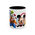Disney Mickey & Friends Accent Coffee Mug – Mickey, Goofy & Pluto Cartoon Gift (11oz)