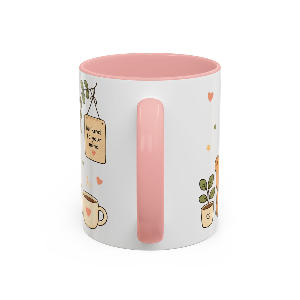 Inspirational Accent Coffee Mug — "Good Things Take Time" Motivational Ceramic Mug