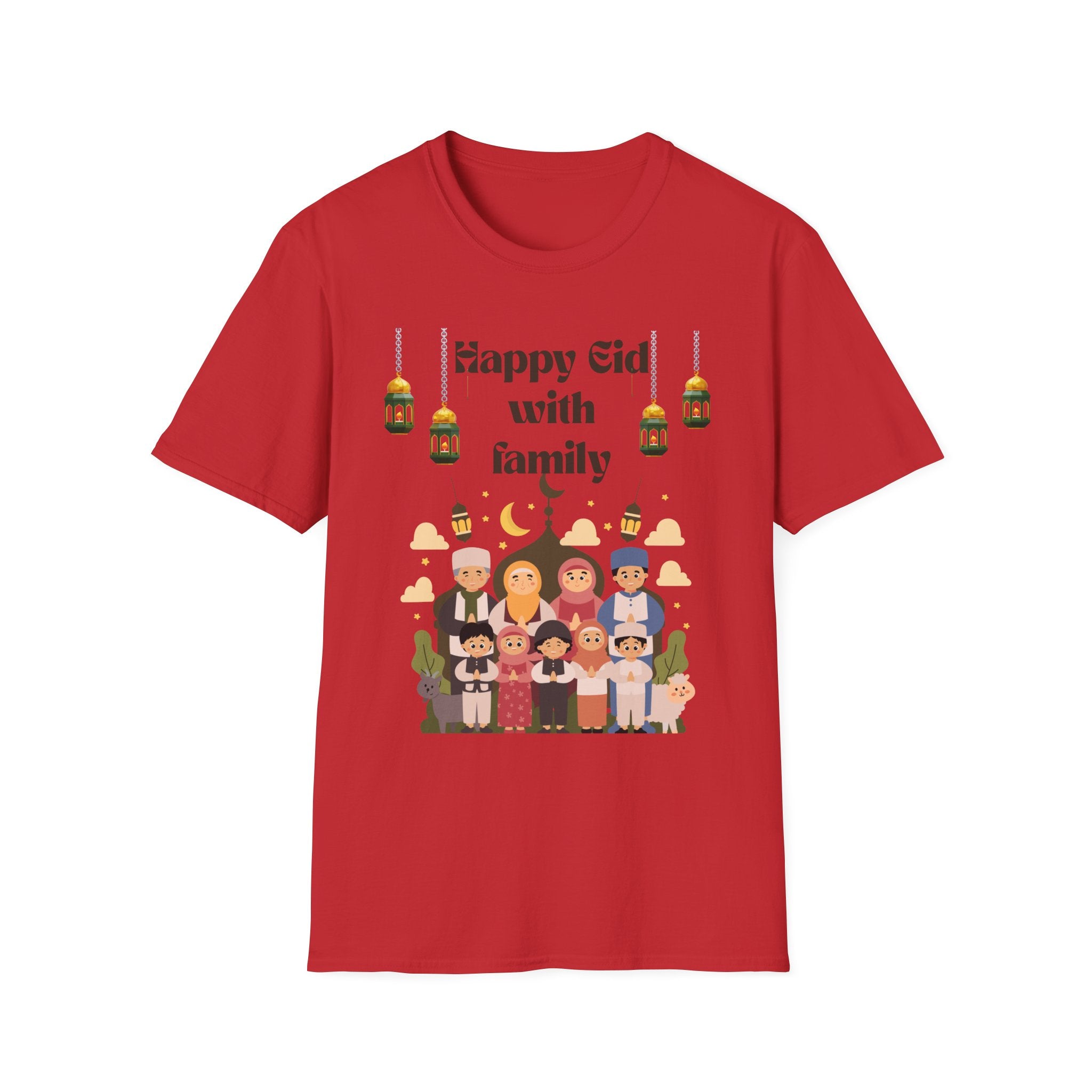 Eid with Family T-Shirt – Happy Eid Muslim Family Celebration Tee