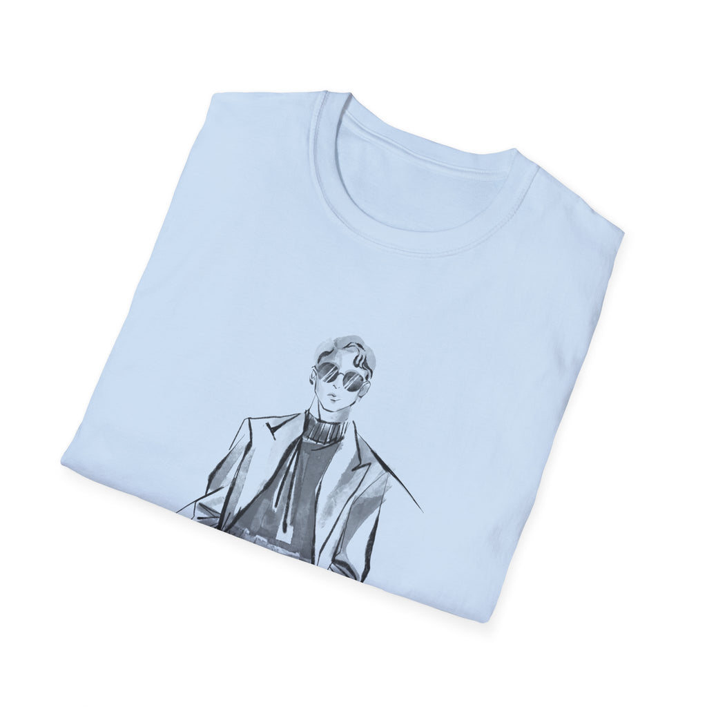 Gentleman Sketch Tee — Vintage Fashion Illustration T-Shirt