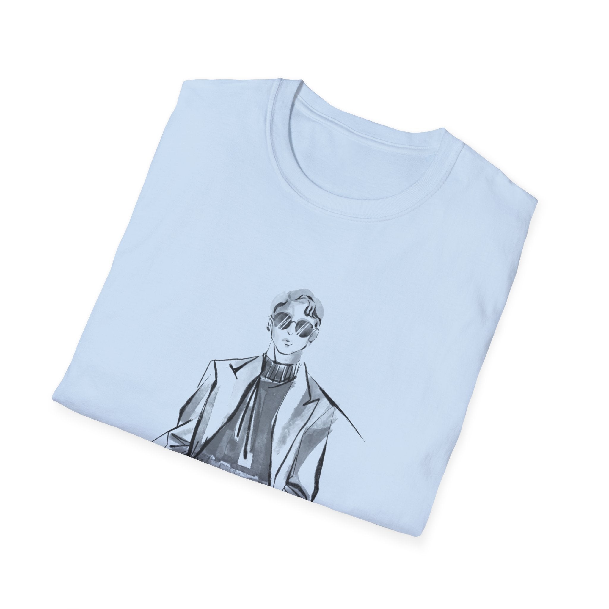 Gentleman Sketch Tee — Vintage Fashion Illustration T-Shirt