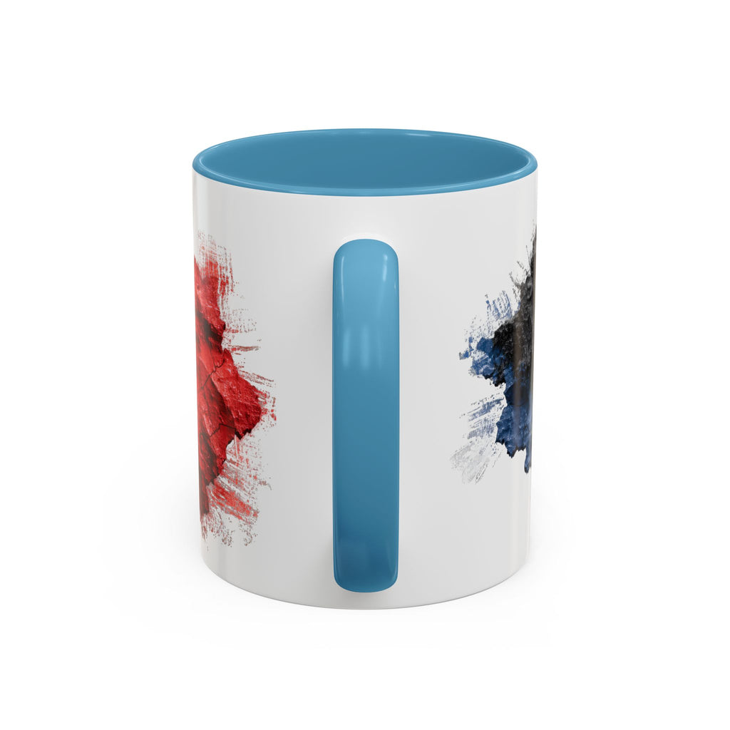 Belgium Flag Coffee Mug – Distressed Watercolor Accent Mug (11/15oz)