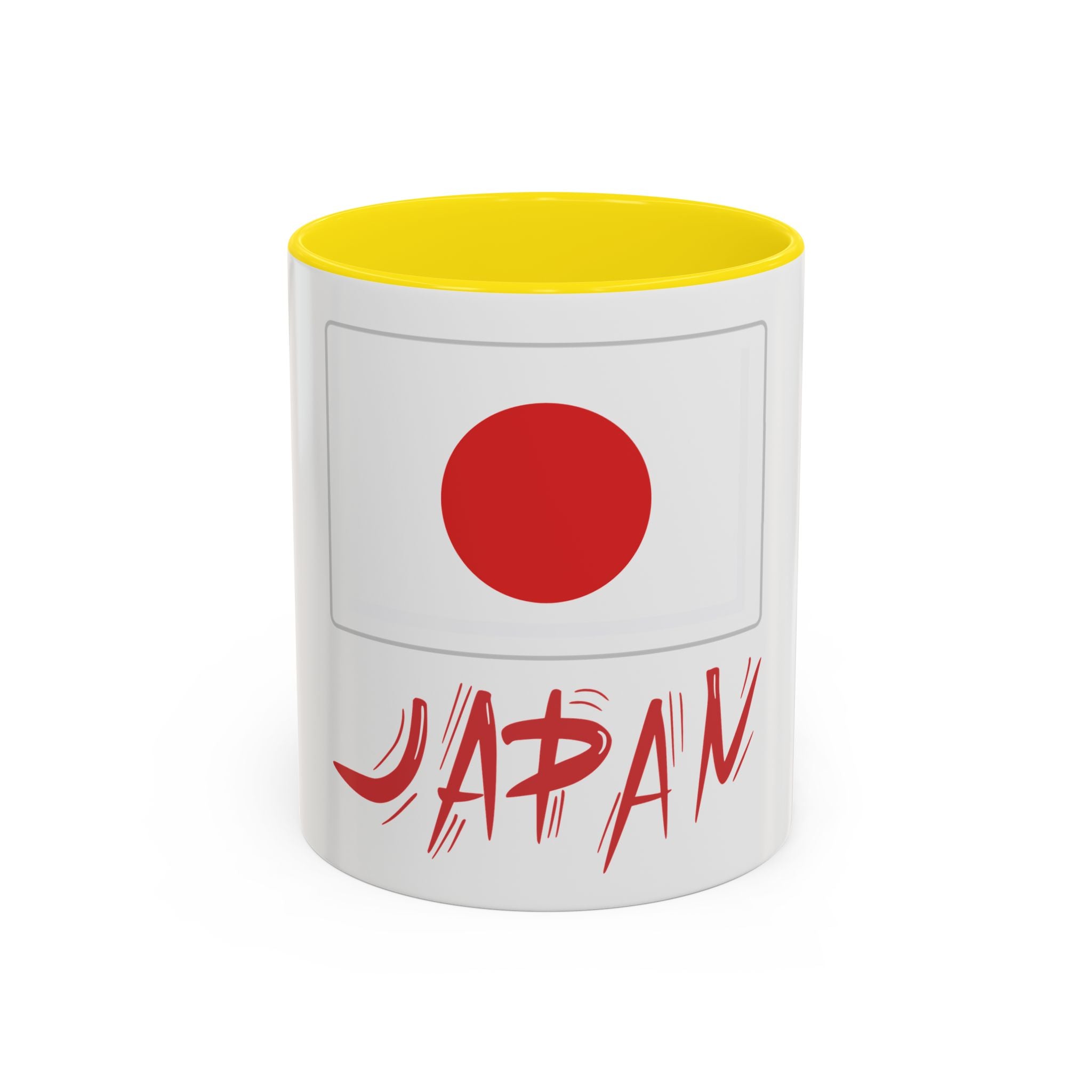 Japan Flag Accent Coffee Mug – Red Rising Sun Design (11/15oz)