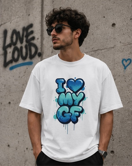 I Heart My GF T-Shirt — Cute 'I  My GF' Graphic Tee for Girlfriend Love, Anniversary & Valentine’s Day