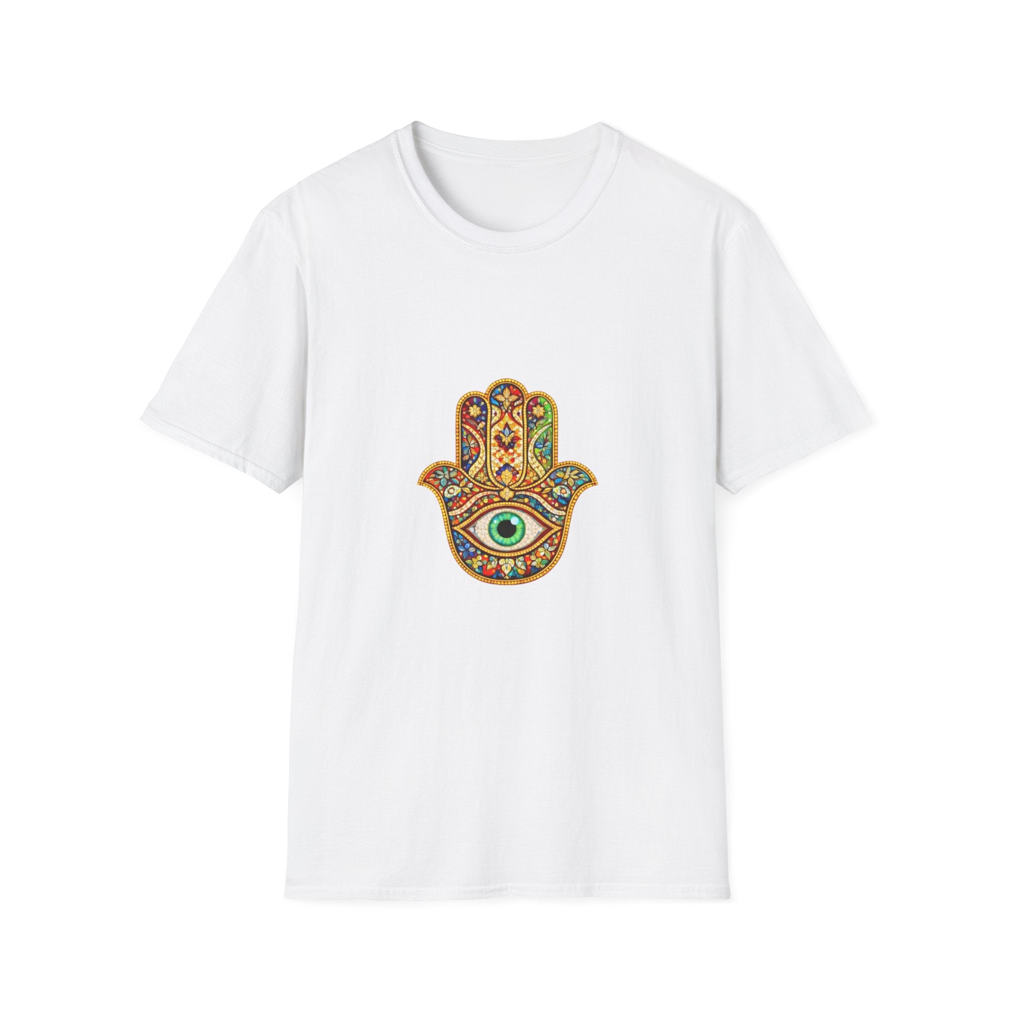 Hamsa Hand T-Shirt – Colorful Protective Eye Boho Tee
