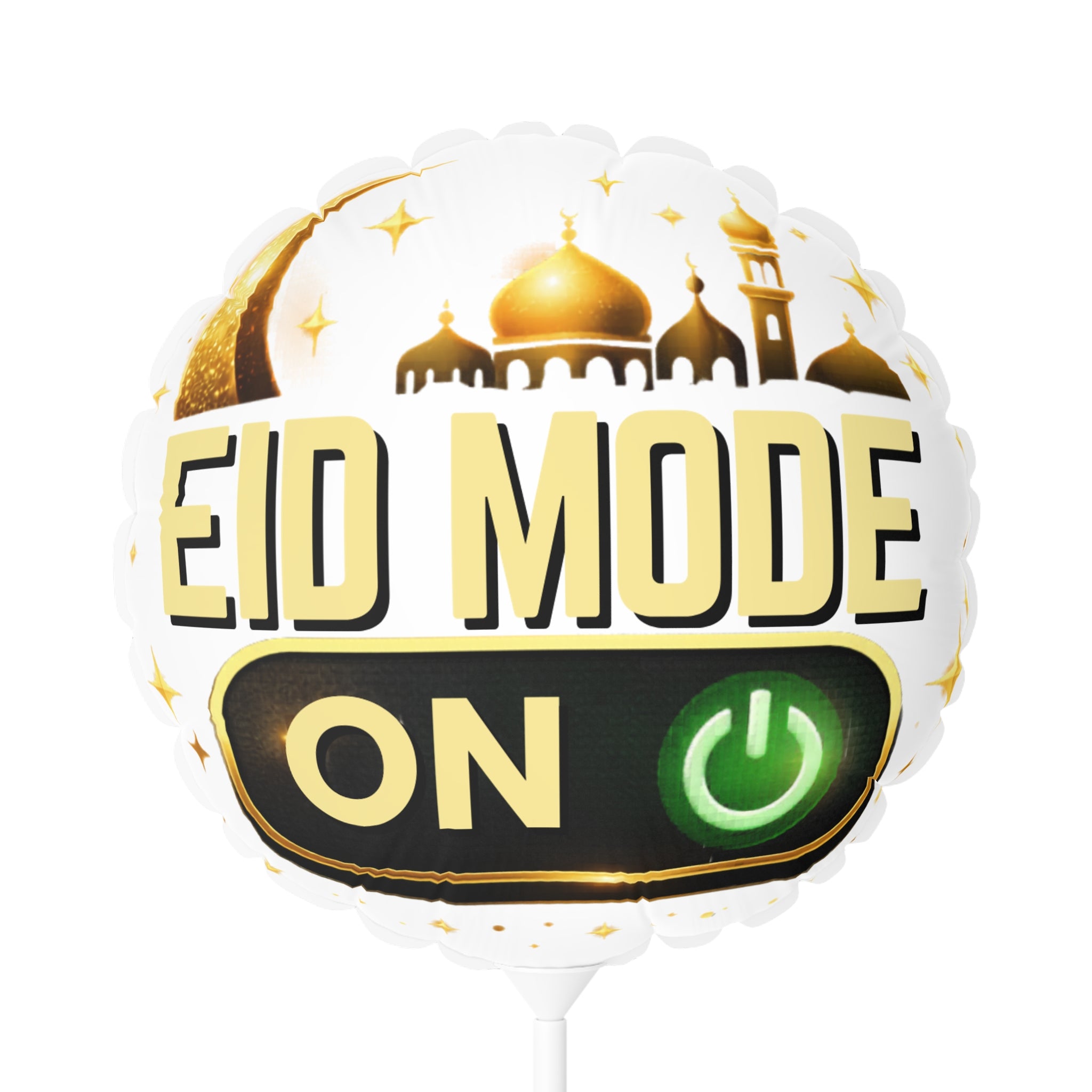 Eid Mode On Balloon — 11" Round/Heart-Shaped Eid Celebration Balloon