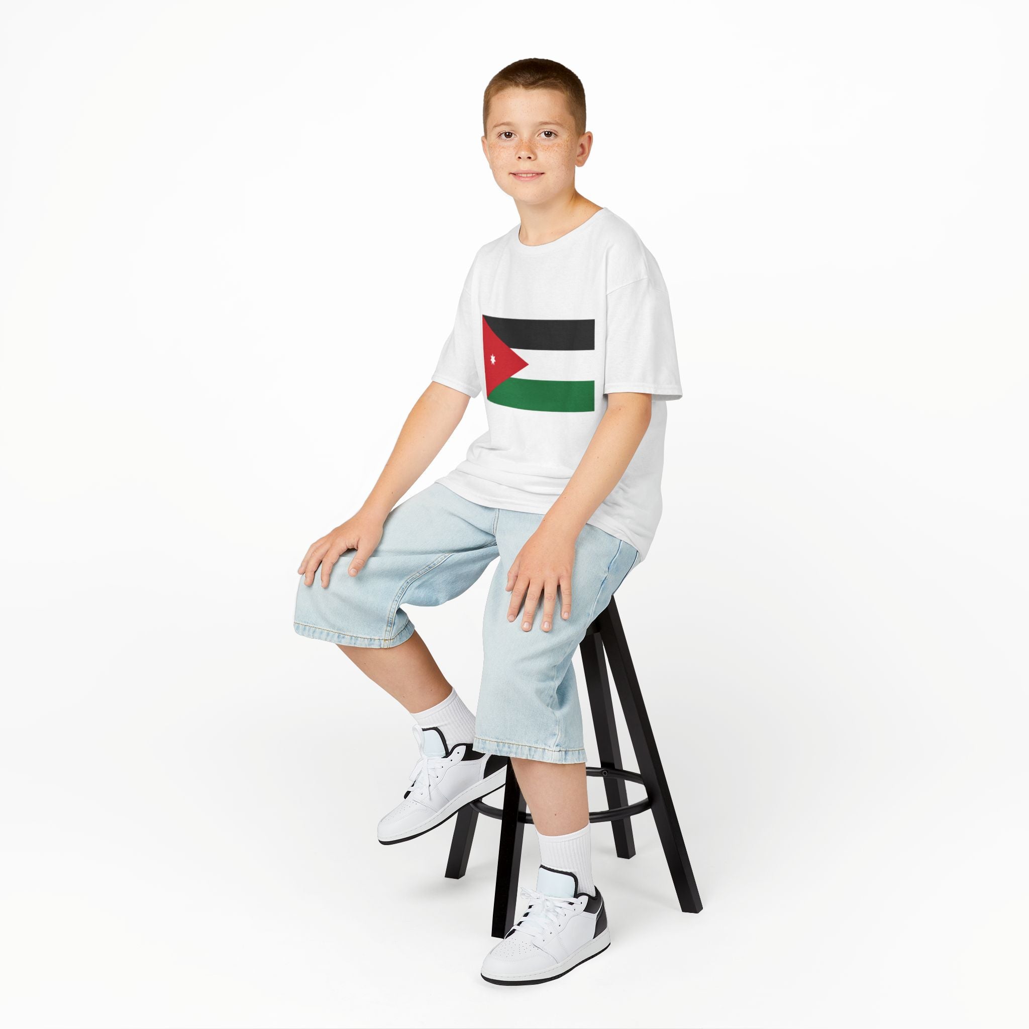Jordan Flag Kids T-Shirt — Jordan 2026 Soccer Fan Tee