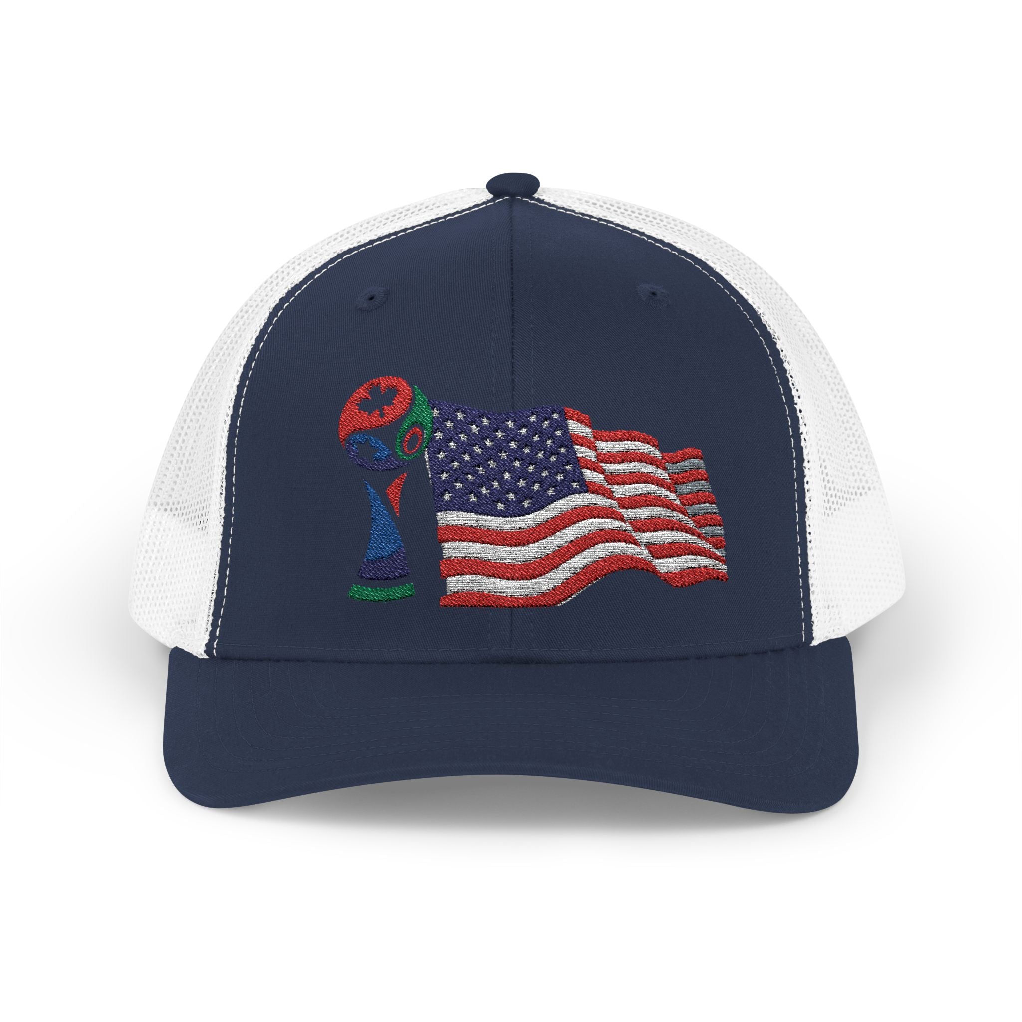 USA Cup Flag Snapback Cap