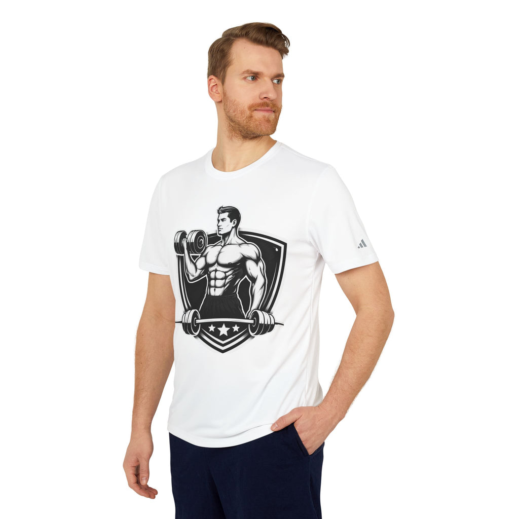 Fitness Graphic T-Shirt — Vintage Bodybuilder Barbell Design