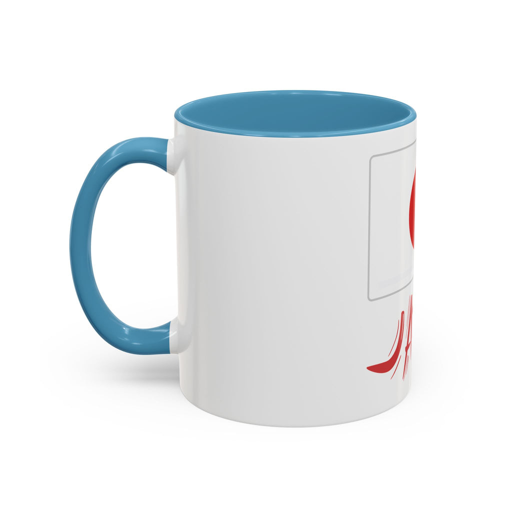 Japan Flag Accent Coffee Mug – Red Rising Sun Design (11/15oz)