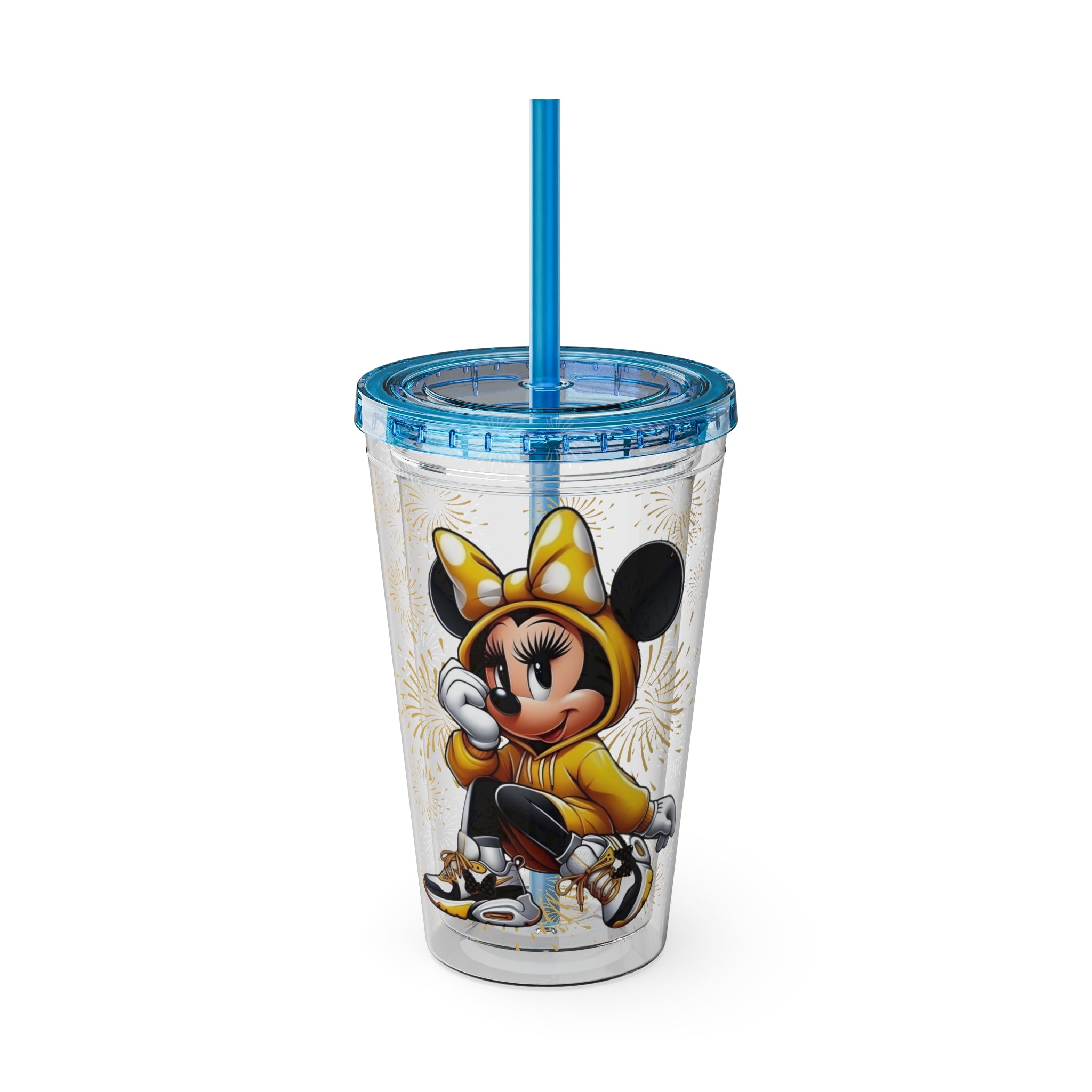 Minnie Mouse Sunsplash 16oz Tumbler with Straw