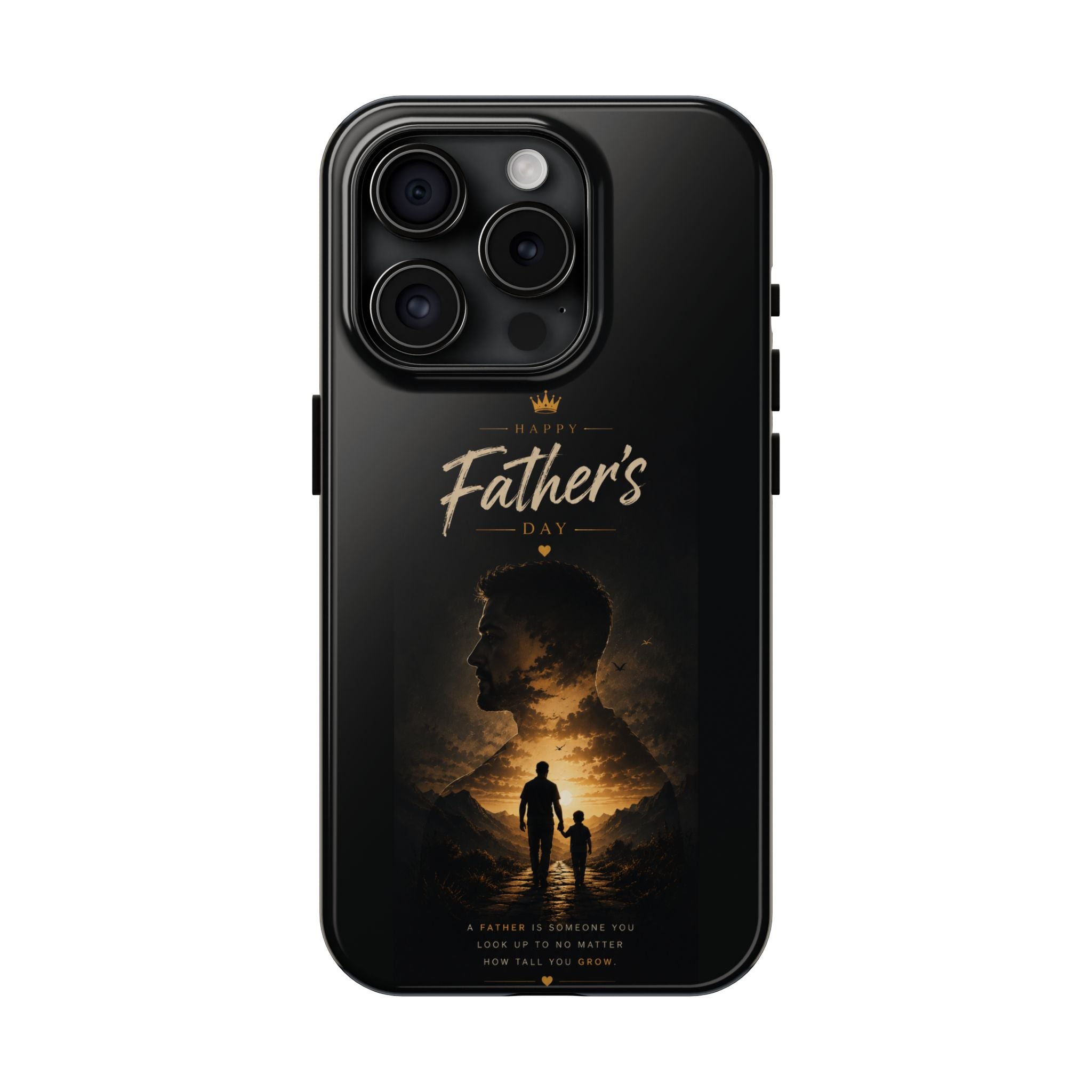 Father's Day Tough Phone Case – Silhouette Dad & Child Tribute
