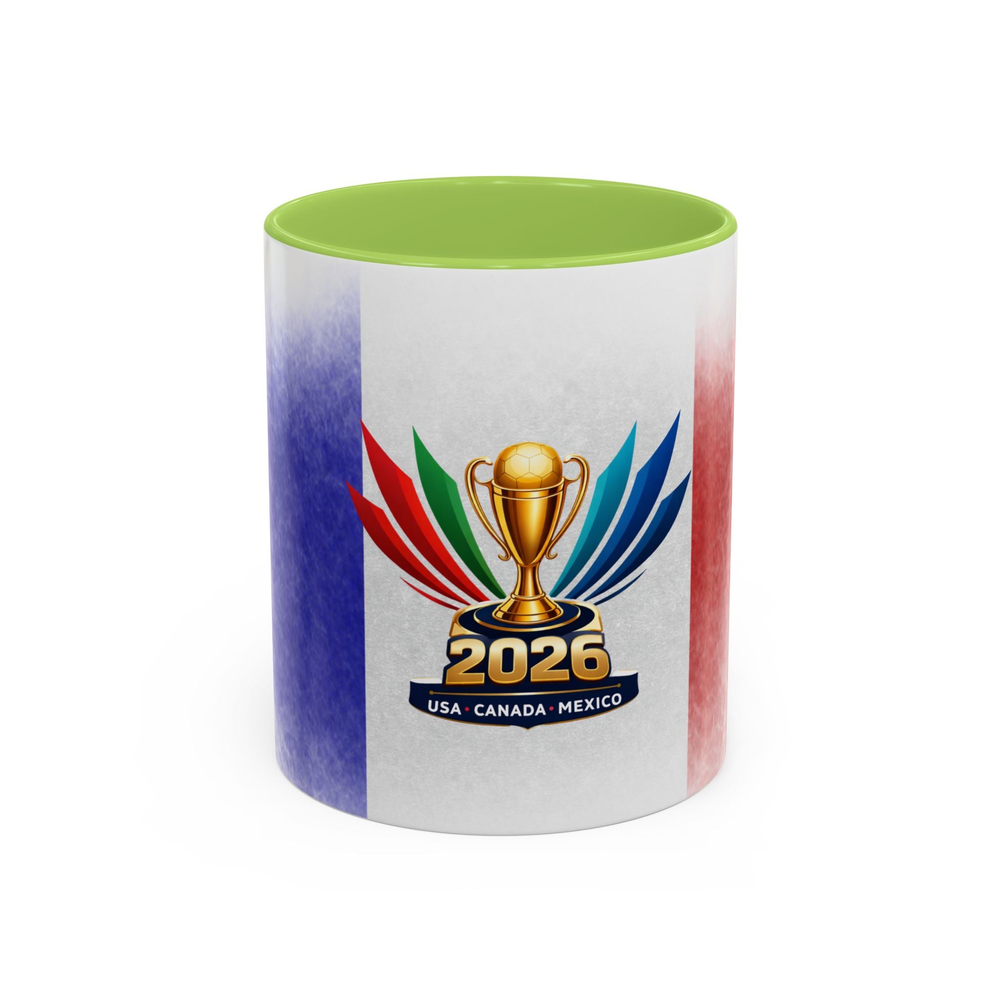 Soccer 2026 Commemorative Mug — France Accent Coffee Cup (11/15oz)