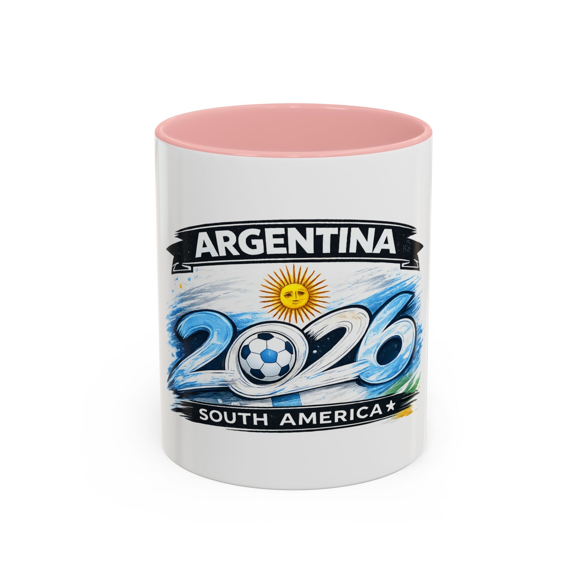 Argentina 2026 Soccer Cup Mug – Accent Coffee Cup (11/15oz)