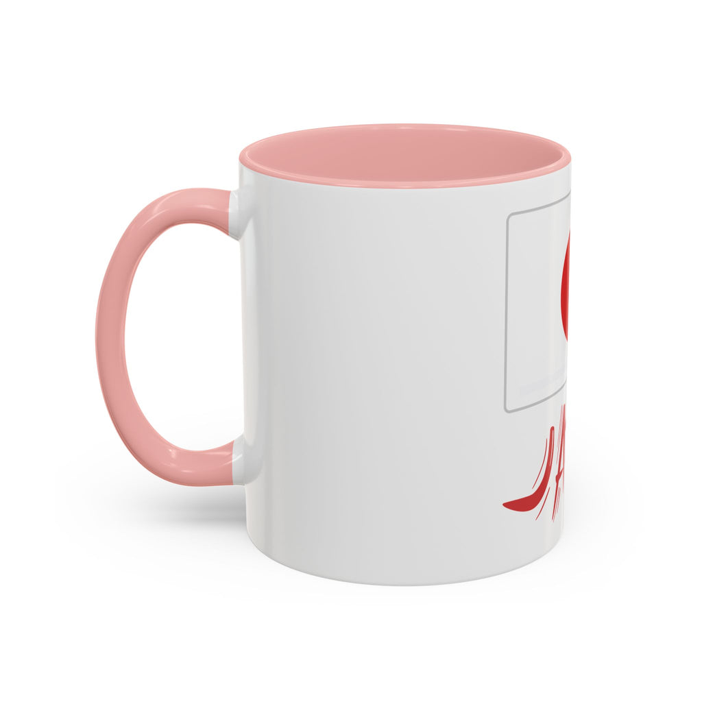 Japan Flag Accent Coffee Mug – Red Rising Sun Design (11/15oz)
