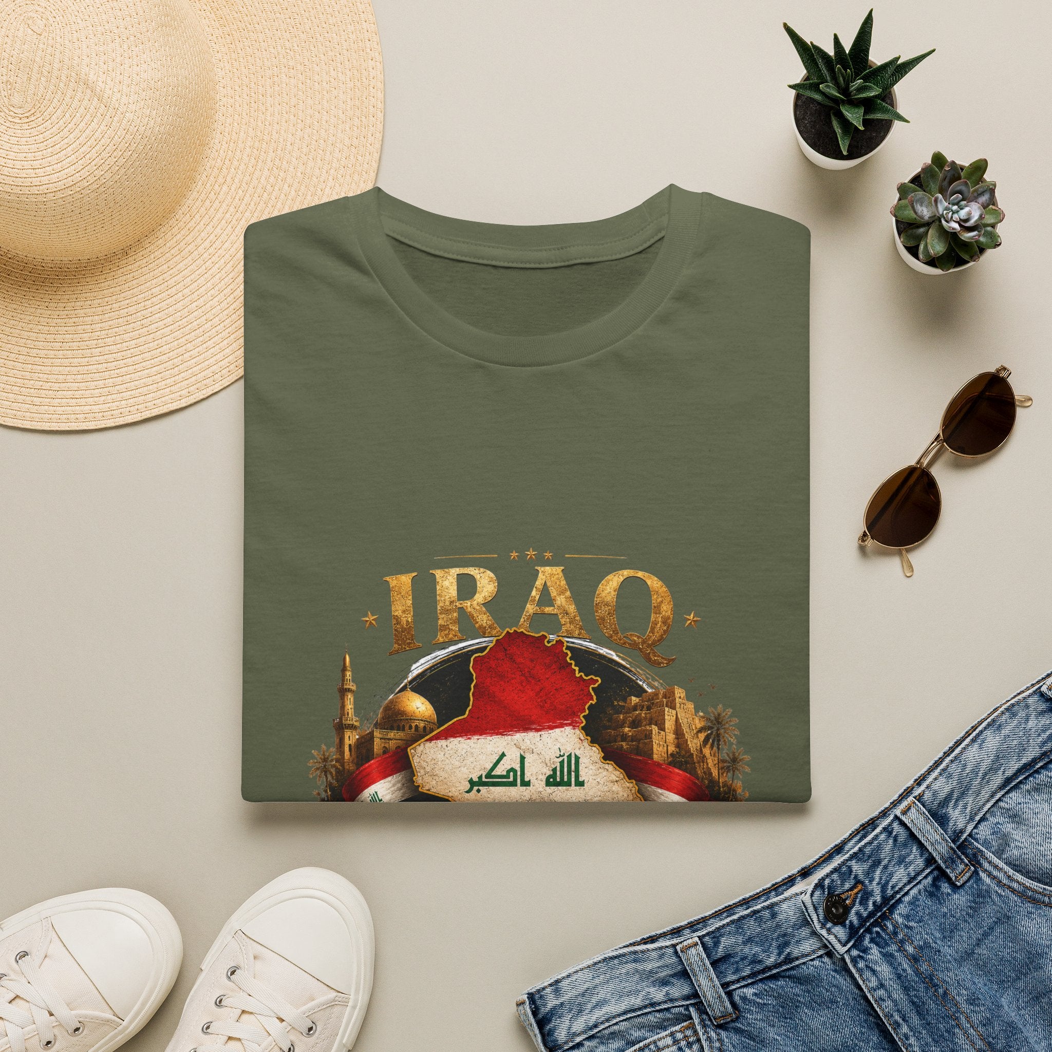 Iraq Flag Shirt, Iraqi Heritage T-Shirt, Iraq Forever Tee, Iraqi Pride Gift, Iraq Map Shirt, Patriotic Iraq Graphic Tee