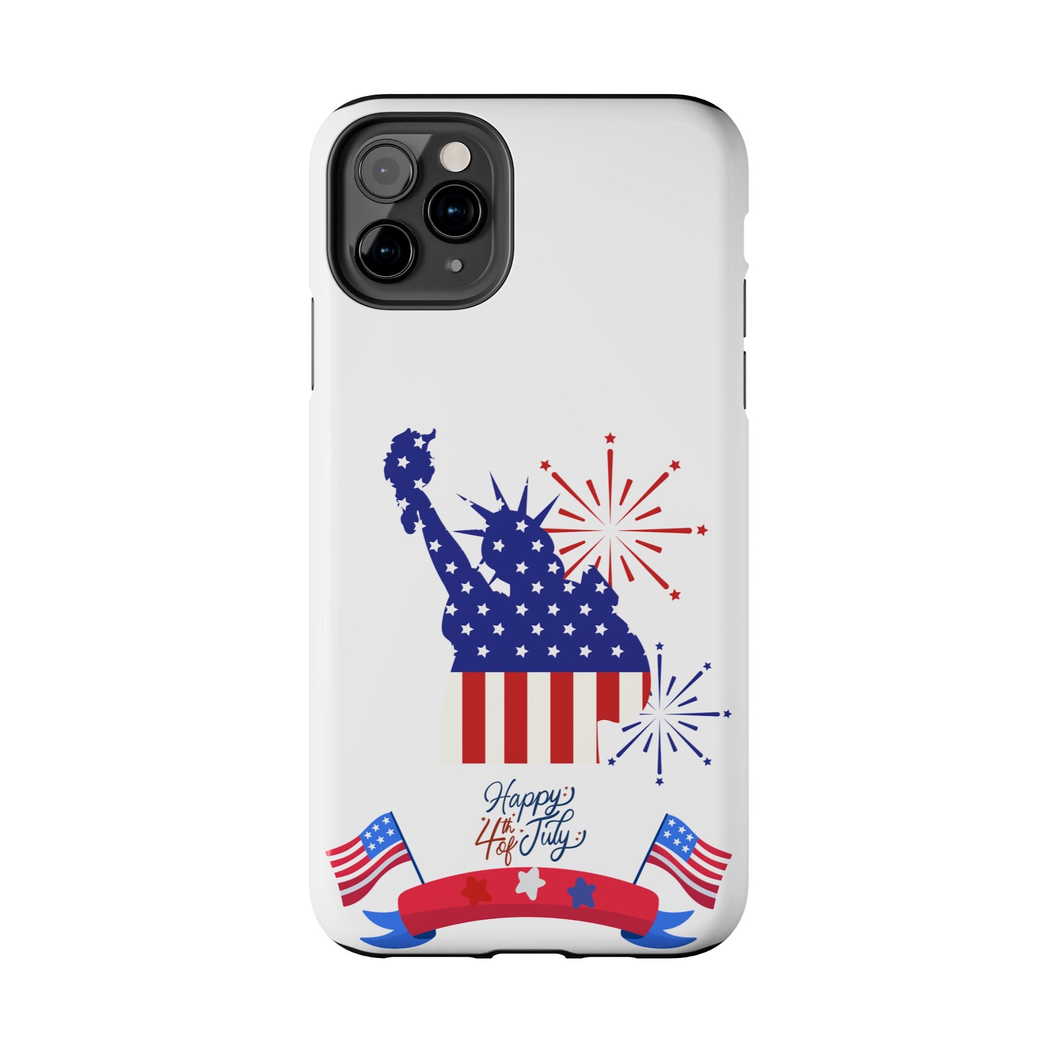 4th of July Tough Phone Case — Statue of Liberty USA Flag Design