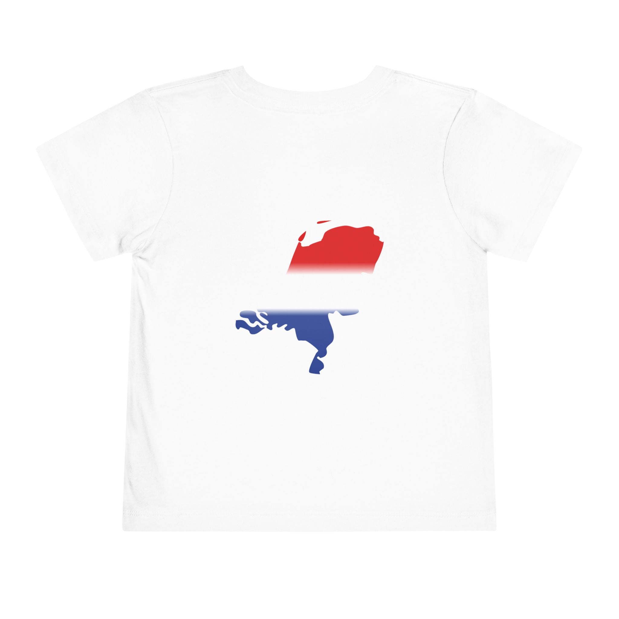 Netherlands Toddler Tee — Netherlands Lion & Flag Map Kids Shirt (Orange, Red White Blue)
