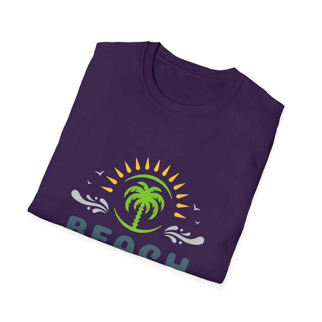 Beach Vacation T-Shirt — Palm Tree Sunset Graphic Tee