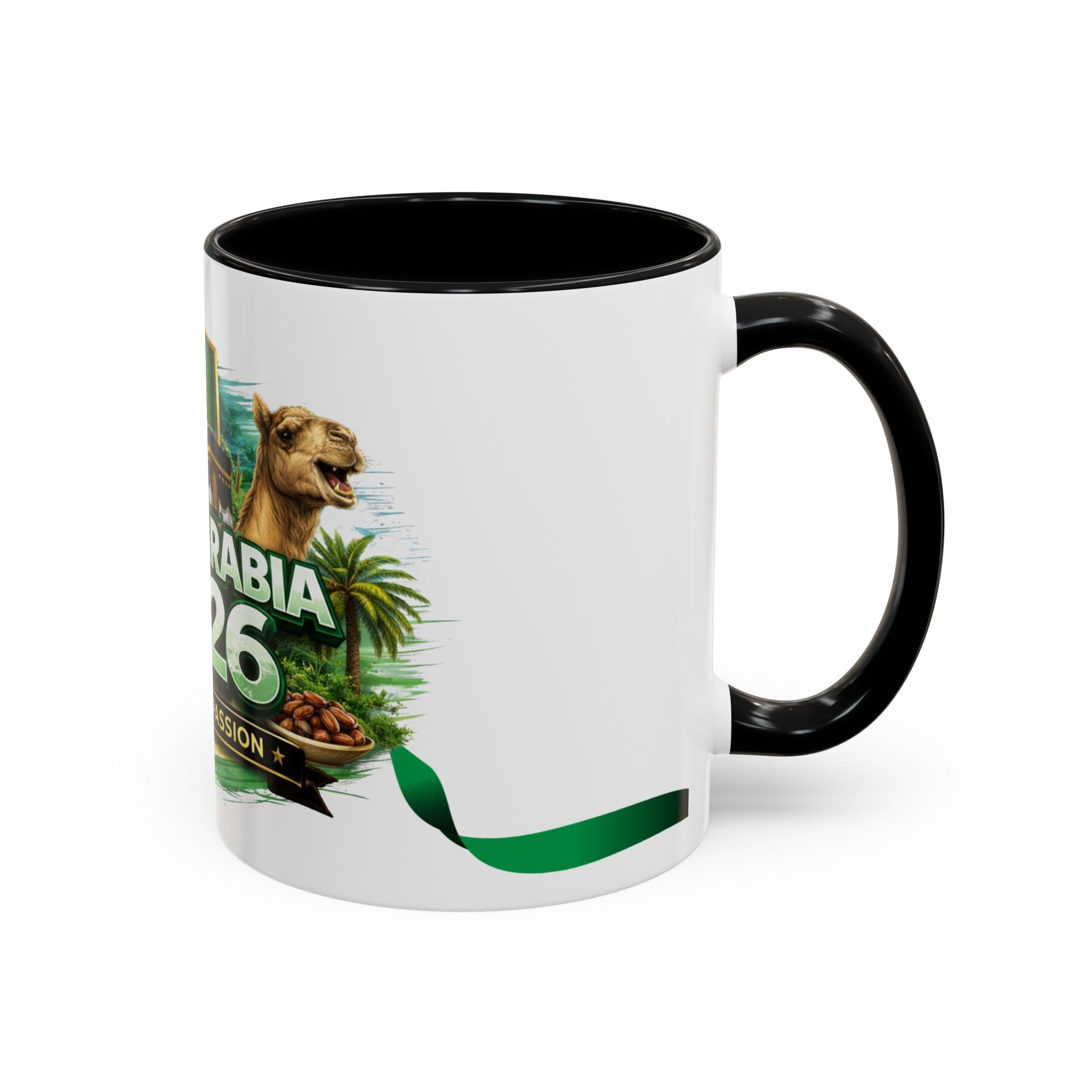Saudi Arabia 2026 Football Passion Accent Coffee Mug – Cup Soccer Fan Gift