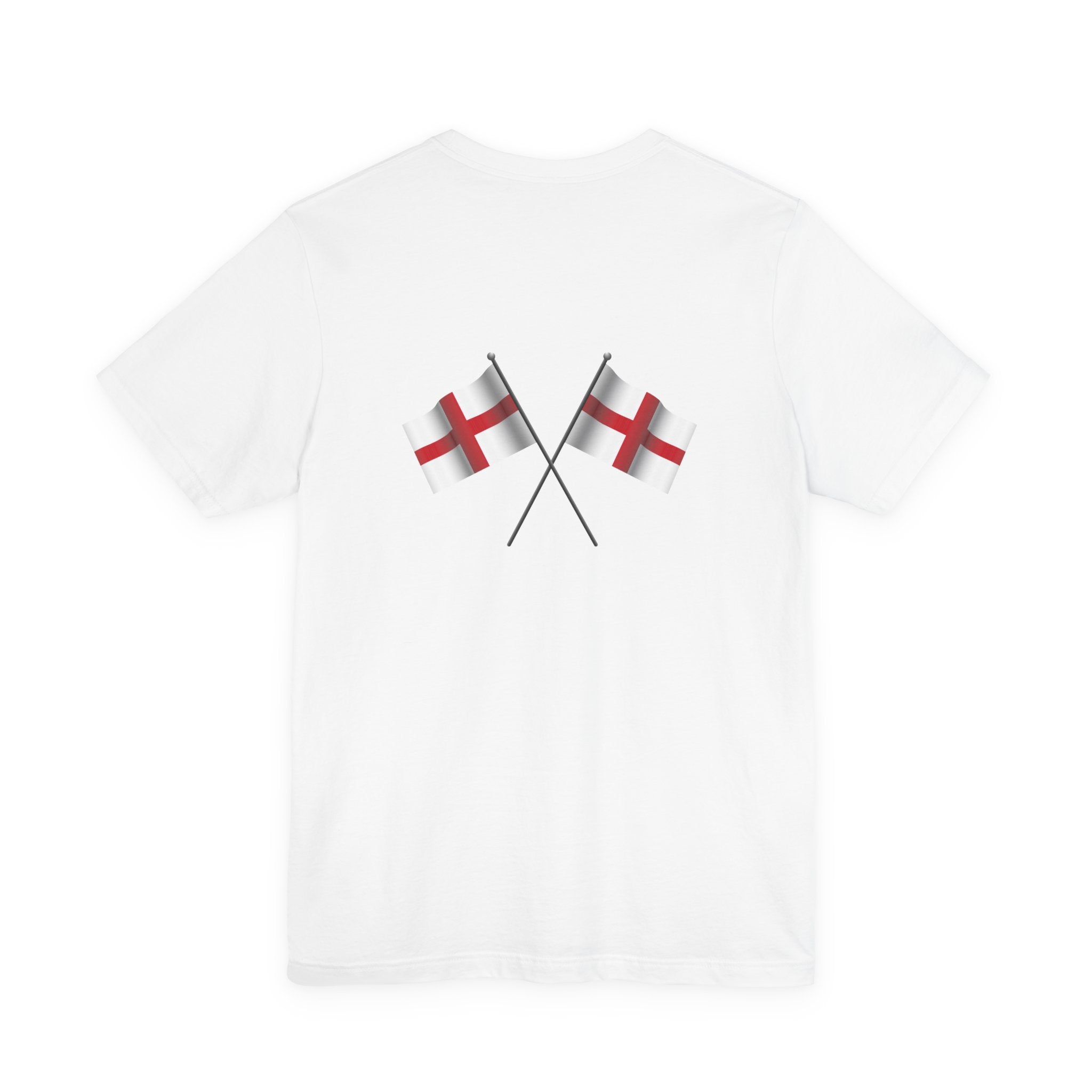 England Soccer Tee — ENG Football Fan Shirt with St George Flags